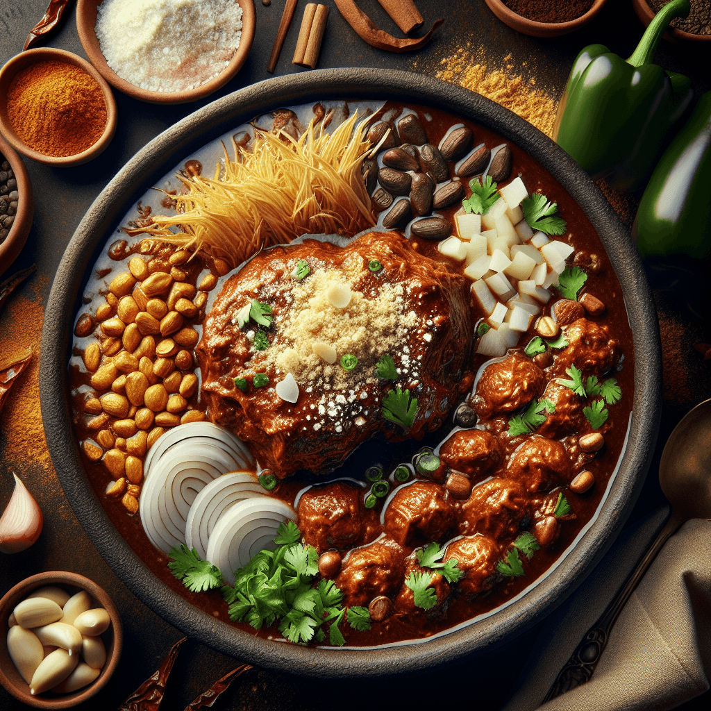 Classic Mexican Mole Poblano with Chicken