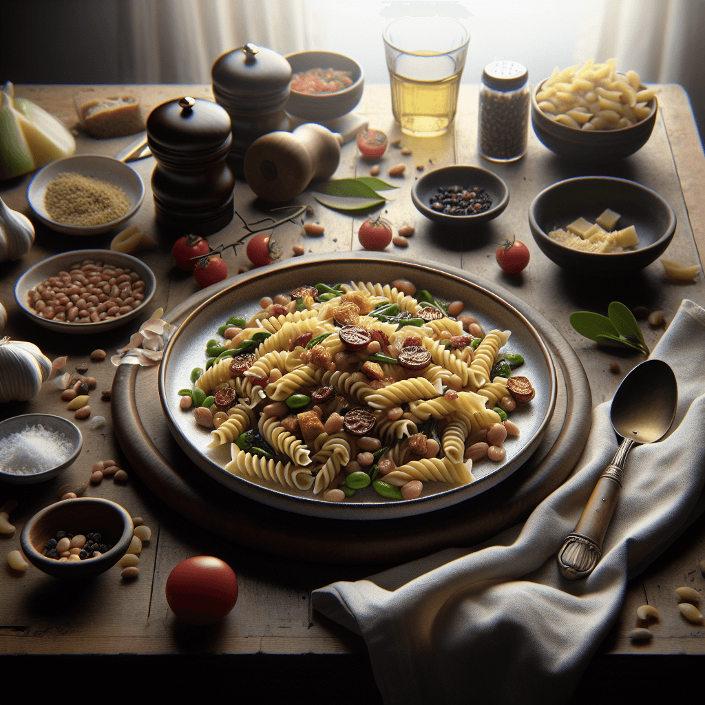 Classic Italian Pasta e Fagioli with Cannellini Beans