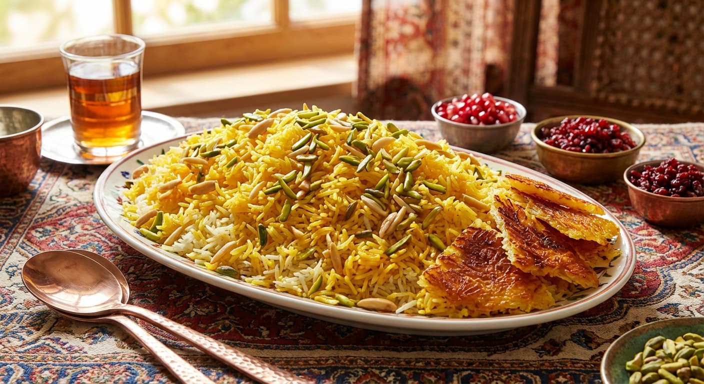 Shekar Rice Shekar Polo (Persian Sweet Rice) — Zaffaron